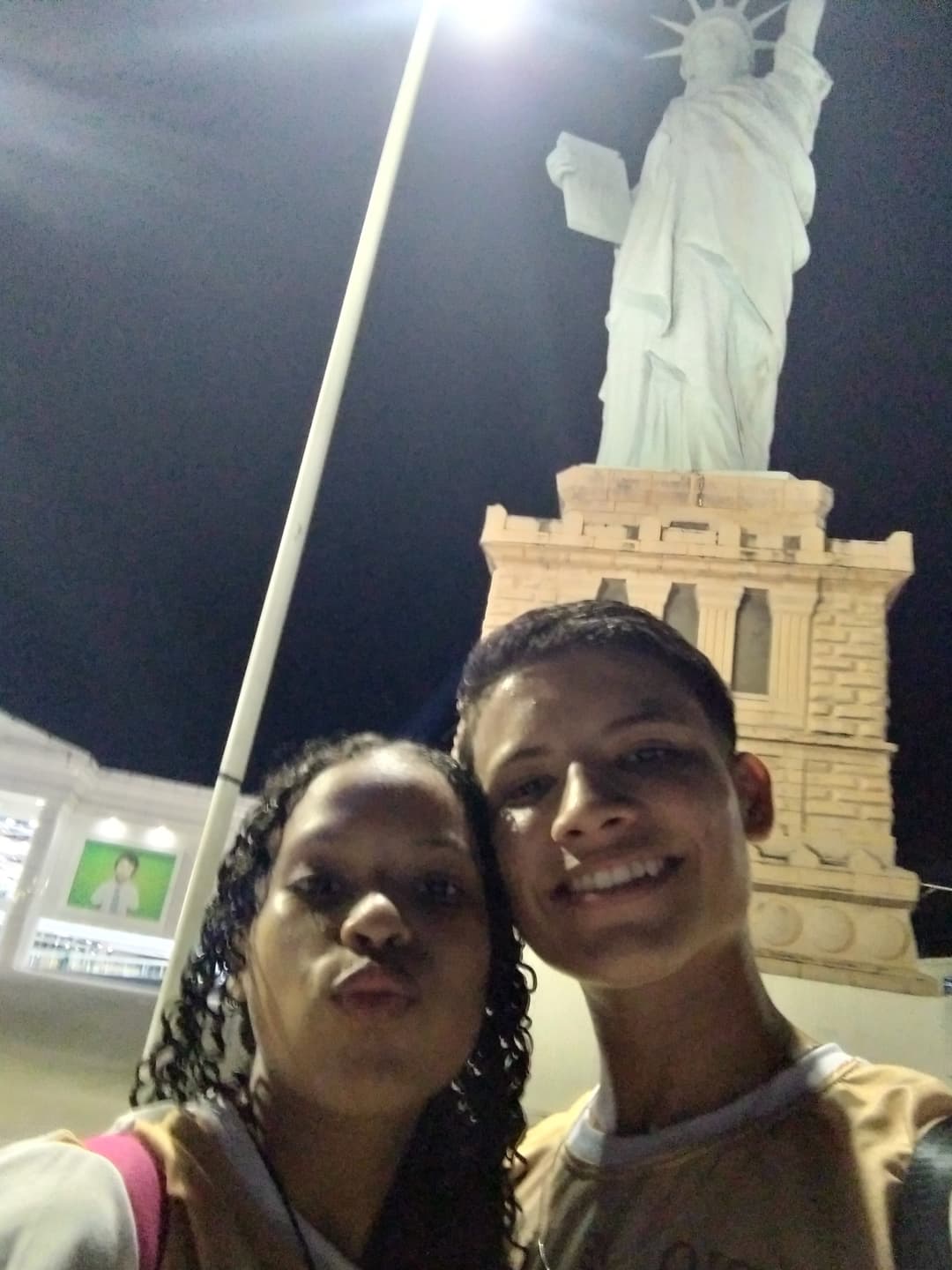 Minha primeira vez indo caminhar com você amor 💙