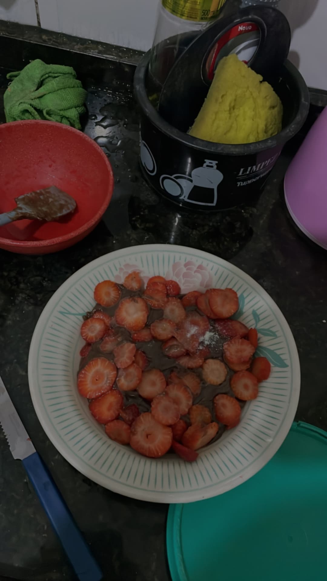 Fazendo um doce juntos