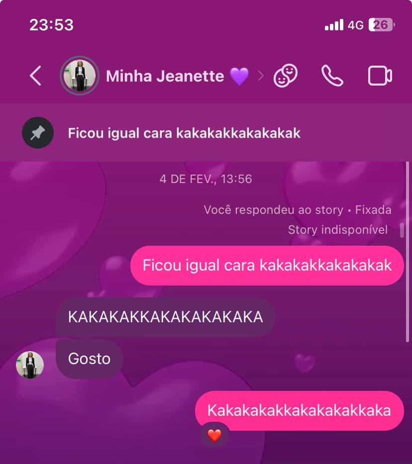 Começamos a conversar