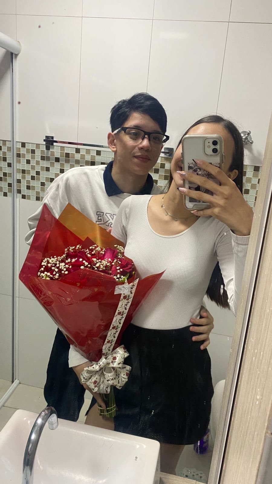 Quando te dei o buquê, ficou aqui em casa uns 3 dias kkkk