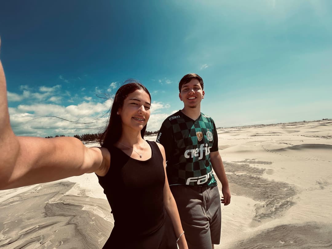 Indo pra praia pela primeira vez juntos