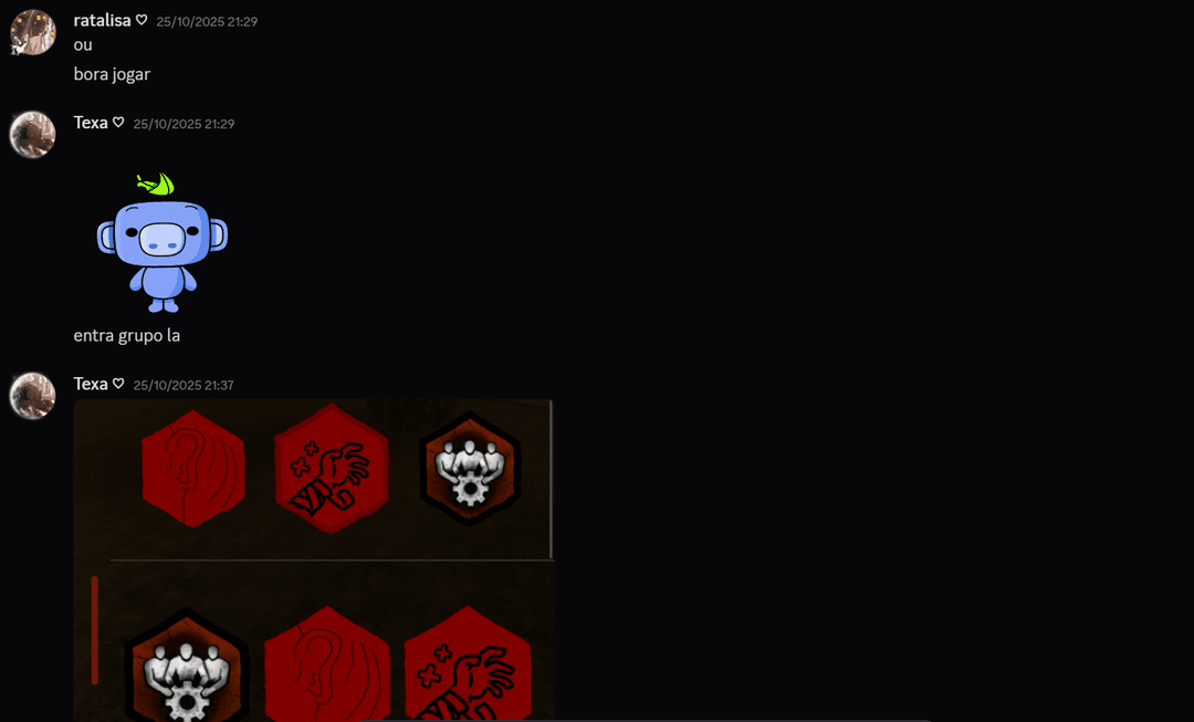 Nossa primeira conversa privada