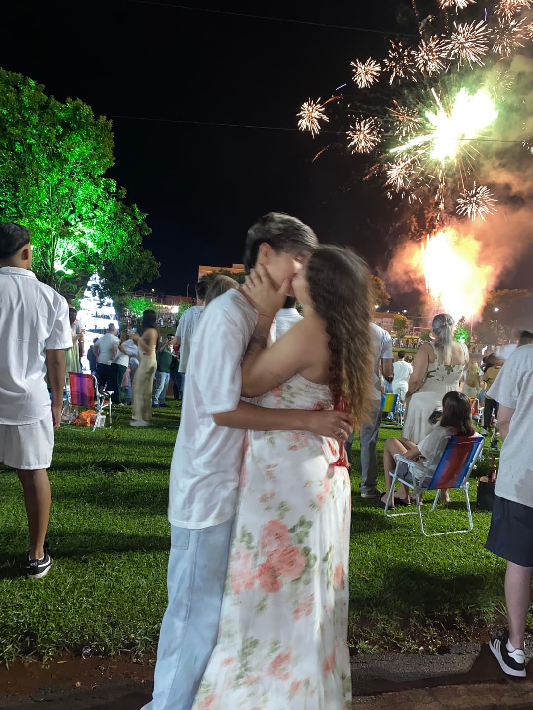 O primeiro ano novo juntos