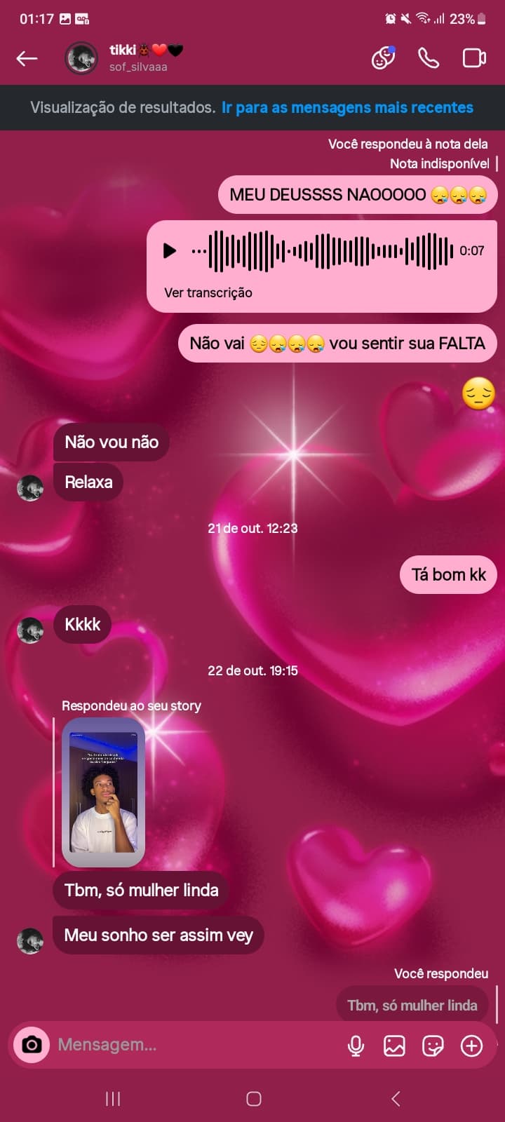 Nossa 1 conversa ksks